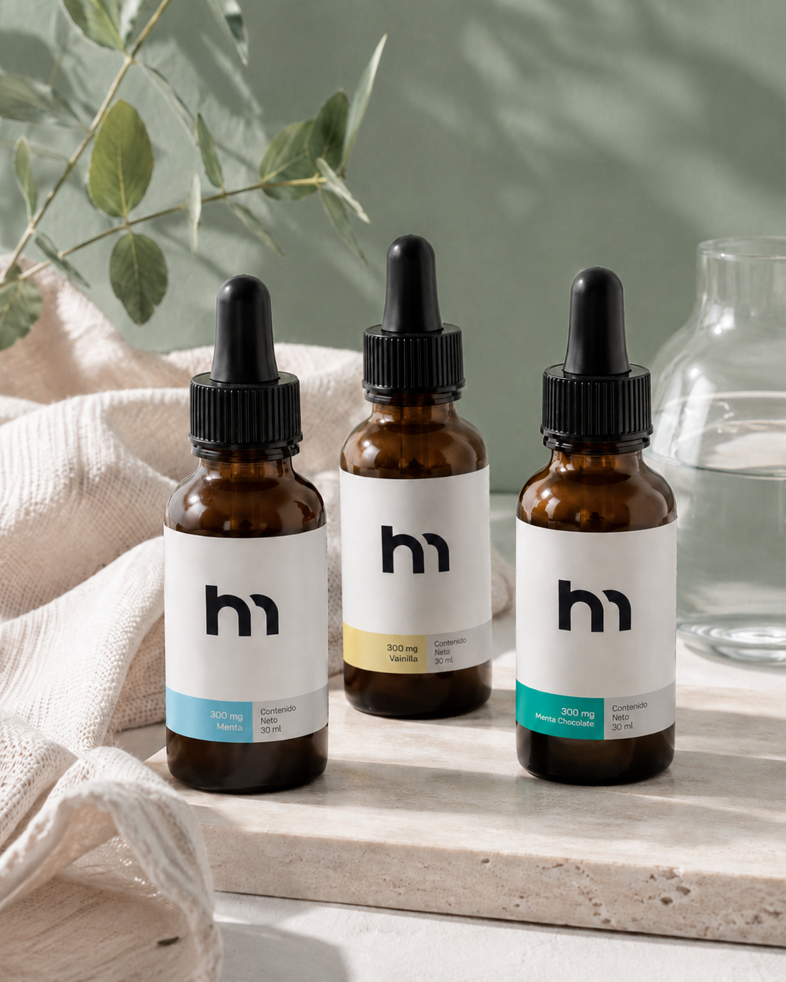 Línea Wellness KÑM+ en sabores menta, vainilla y menta chocolate.